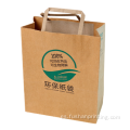 Bolso de papel biodegradable de Brown Craft